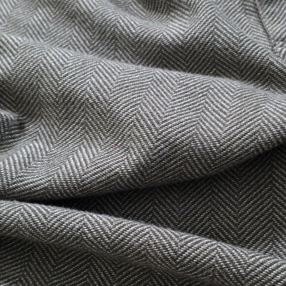 Vtg L.L. Bean Polo Shirt Men XL Tall Beige Herringbone LS Buttons Collar Cottage - Picture 15 of 16